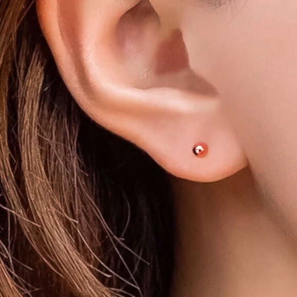 🔵𝟲𝟱%𝗢𝗙𝗙 𝗯𝘂𝗻𝗱𝗹𝗲𝘀 𝟯+🔵 NEW 3 mm Ball Stainless Steel Stud Earrings - Picture 10 of 14